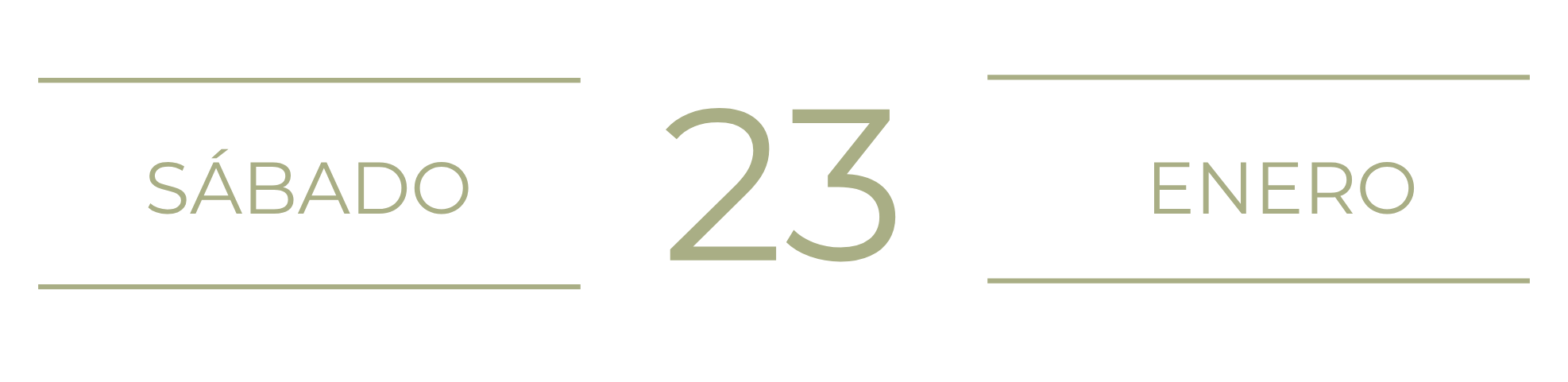 Sábado 23 de enero de 2027